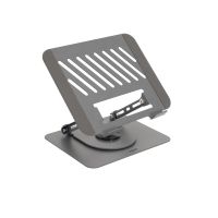 soporte portatil tooq ph-dafne-g rotacion 360 ajuste 11-17 acero gris oscuro