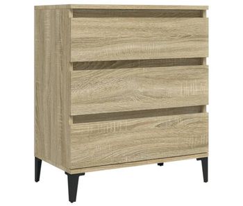 Vidaxl aparador de madera contrachapada roble sonoma 60x35x70 cm