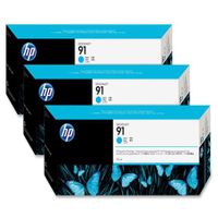 hp 91 cyan original ink cartridge with vivera ink 3 pack