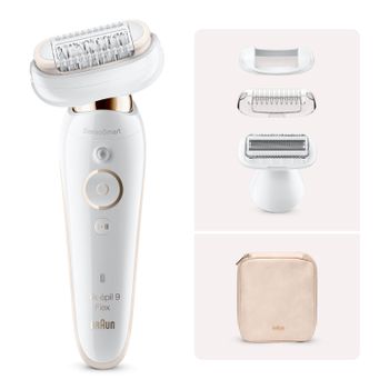 Braun Silk-épil 9 Flex 9002 Epilator, White/Gold