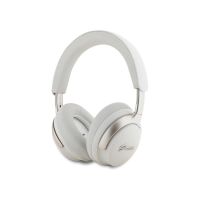 auriculares guess metal script inalambricos bluetooth 53 con cancelacion de ruido beige