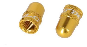 Par de tapones de valvula xlc pu x16 schrader oro