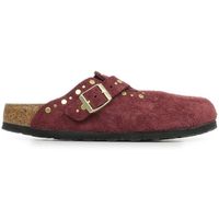 birkenstock pantuflas boston suede rivets border para mujer