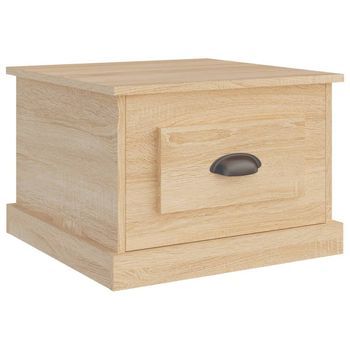Mesa De Centro，mesa Auxiliar，mesa De Café Madera Contrachapada Roble Sonoma 50x50x35 Cm