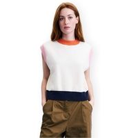 frnch jersey mickle knit - creme para mujer