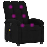 sillon reclinable de masaje  sillon de salon  silla de tela negro