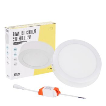 Plafón led 12w 930lm 4200ºk circular 40.000h
