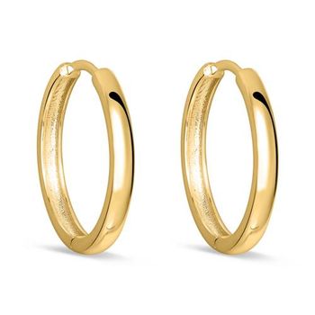 14K De aros de oro para señoras