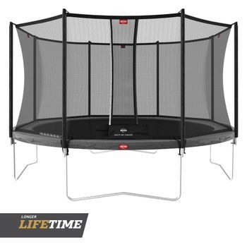 Cama Elástica Berg Favorit 380 Grey + Red Comfort