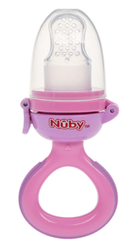 Nûby Nibbler Alimentador Silicona +6m Rosa
