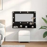 vidaxl armario de espejo roble negro 90 x 315 x 62 cm
