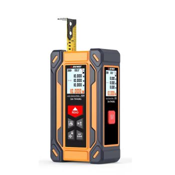 SWTM40RG SW-TM60RG 4-en-1 cinta láser 40M/60M medidor de distancia digital con nivel láser de línea cruzada, herramienta