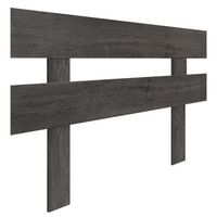 dhome cabecero ceniza 80cm horizontal estilo valla con patas madera reciclada dm herrajes incluidos 80cm horizontal valla ceniza