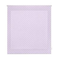 estor enrollable premium - estor enrollable tamano 150x180 - estor premium color morado con motas blancas  blindecor