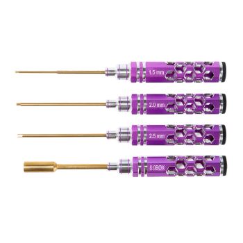 Juego de herramientas FlyFish PF00155 Hex Screw Driver de aleación de aluminio Hollow para herramientas RC