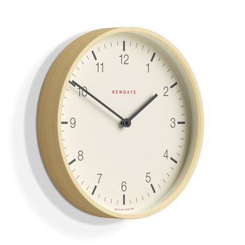 Reloj de pared moderno redondo de madera contrachapada oscura