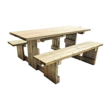 Mesa De Picnic Masgames Canet Mesa Sin Respaldo