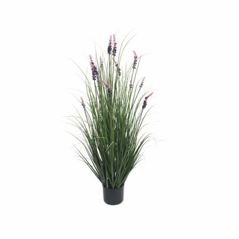 Planta artificial de Lavanda verde con macetero H 120 cm