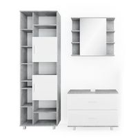 conjunto de muebles de bano ilias 3 partes con mueble alto vicco