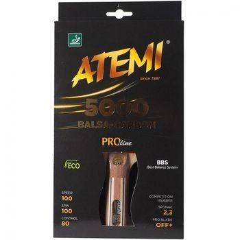 Nueva Raqueta De Ping Pong Cóncava Atemi 5000 Pro