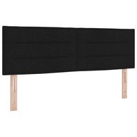 cabecerorpanel de cabecero led con tiras led con cabecera negro 144 cm tela