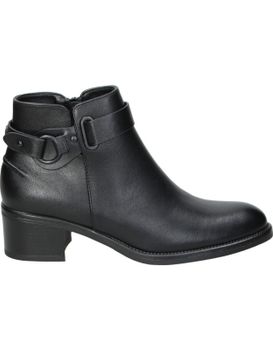 Botines Con Tacón Chk10 Baiden 12 En Negro Para Mujer 40