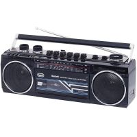 radio casete trevi rr 501 bt bluetooth usb sd cassette grabador negro