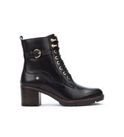 pikolinos para mujer w7h-8510 botines de piel llanes negro -altura tacon 6cm- 36 5 a 8cm cremallera casual