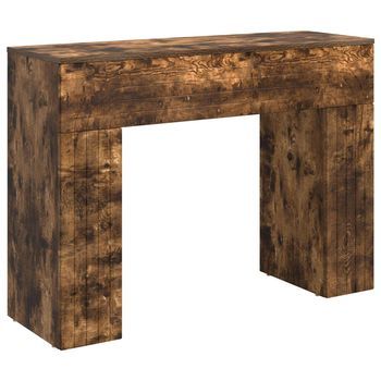 Mesa De Centro Roble Ahumado 102 X 35 X 75 Cm Vidaxl
