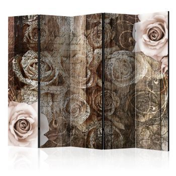 Biombo - Old Wood & Roses Ii (225x172 Cm)