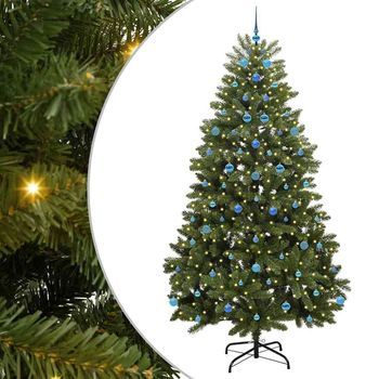 Árbol De Navidad | Decoraciones De Navidad Artificial Verde 240 Cm Pvc Y Metal