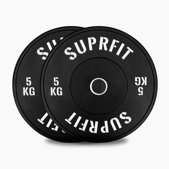 Placa De Parachoques Suprfit Econ Logotipo Blanco (par) - 5 Kg