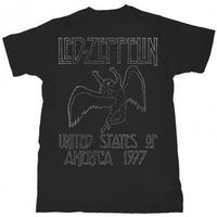 led zeppelin camiseta manga larga usa 1977 para mujer