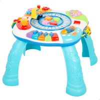 mesa de actividades interactiva con tren y piano 56x11x41 cm multicolor