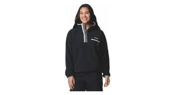 Forro polar corto para mujer columbia helvetia ii half snap negro
