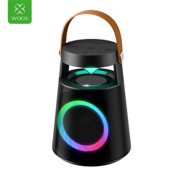 Altavoz Bluetooth inalámbrico de diseño moderno con asa para exteriores, luz RGB,reproducción de música estéreo TWS,batería HIFI de 3000 mAh,ideal para fiestas al aire libre