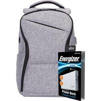 energizer epb005 backpack with power bank - grey grey