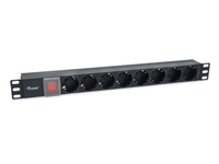 regleta para rack 8 schuko