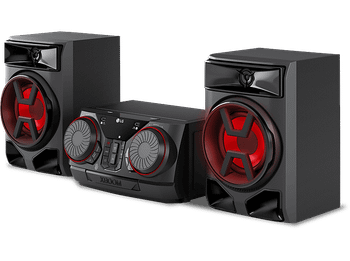 Altavoz gran potencia - LG XBOOM CK43N, 300W, para fiestas, Bluetooth, Negro