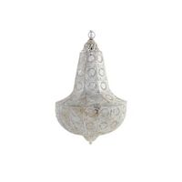 lampara techo metal 34x55 etnica blanco