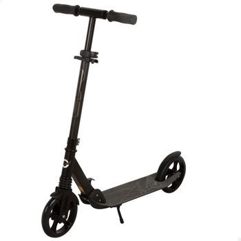 Evo - Patinete 2 Ruedas Color Negro Plegable Y Regulable, +8 Años De 86x39x81-96 Cm