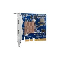 tarjeta de interfaz qnap qxp-t52p pcie 40 thunderbolt doble puerto perfil bajo