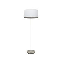 pie salon tatiana 1xe27 niquelblanco-madera gris 162x40x40 cm