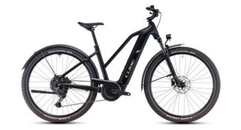 Cube nuride hybrid pro 800 allroad trapecio bicicleta hibrida electrica shimano cues 10s 800 wh 29   negro 2025