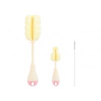 cepillo para biberones set 3 uds rosa