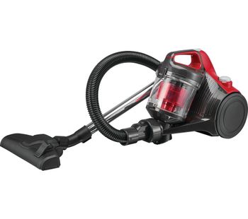 ESSENTIALS C700VC18 Cylinder Bagless Vacuum Cleaner - Red & Grey, Red