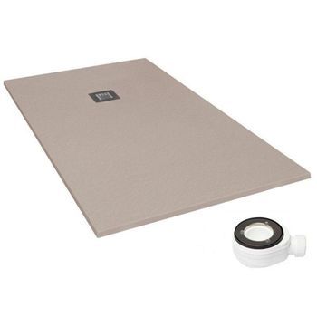 Plato De Ducha Natural Moka - 70x210cm - Resina Con Cargas Minerales