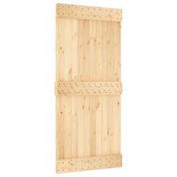 puerta narvik natural 95 x 210 cm madera de pino solido vidaxl