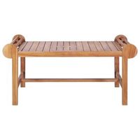 mesa de cafe - mesa de centro de teca maciza 100x50x45 cm