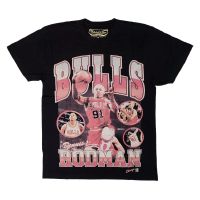 camiseta dennis rodman chicago bulls nba player photo mitchell and ness